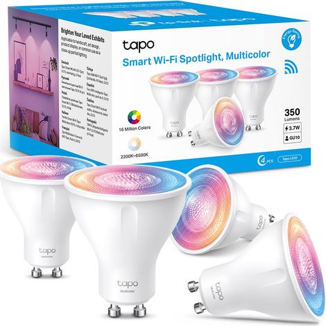 Ampoule Connectée GU10, Multicolore LED Dimmable L610, 4 pièces (1/5)