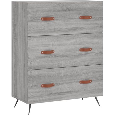 Maison Exclusive - Commode sonoma gris 69,5 x 34 x 90 cm bois d'ingénierie