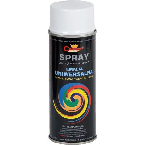 Lata de pintura esmalte color blanco brillante en aerosol RAL 9010 13004 agtech 400 ml (1/2)