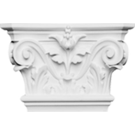 Petit chapiteau corinthien pour pilastres K201 - L22,8 x H14,9 x L6,2cm - ORAC DECOR (1/7)