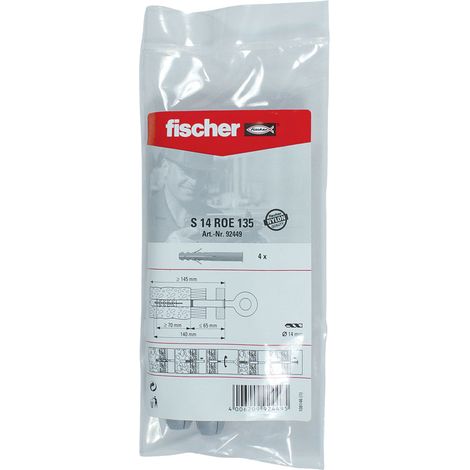 Fischer 4x cheville S 14 ROE 135 B sachet - 092449
