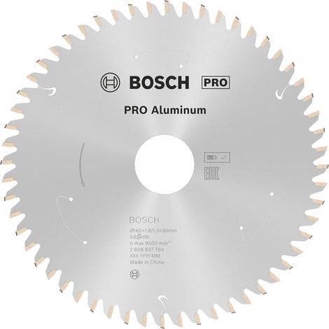 Lame de scie circulaire sans fil en aluminium PRO, 165 x 1,8 x 30 mm