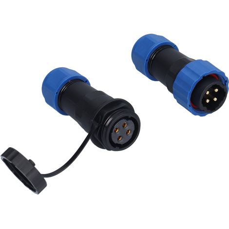Prise aviation étanche IP68, connecteur mâle/femelle à bornes bout à bout, 380 V, SP204 broches (1/5)