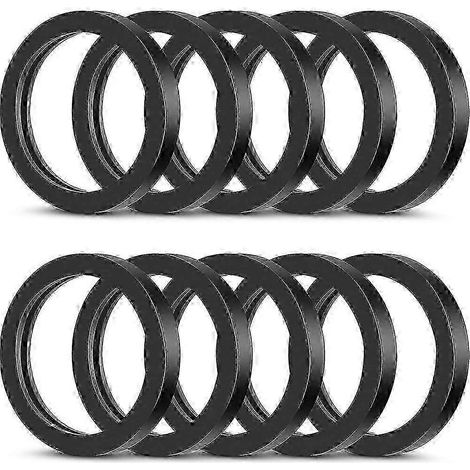 Joints en caoutchouc noir, diamètre extérieur 38 mm, diamètre intérieur 30 mm, résistants à la rouille, pour becs verseurs de bidons d'essence (lot de 10). (1/5)