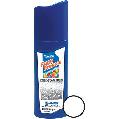 Fuga Fresca Pittura a base di resina acrilica per rinnovare il colore delle fughe, Bianco (FUGAFRESCA100)