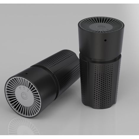 Mini purificateur d'air USB avec filtre HEPA, purificateur d'air compact pour bureau, chambre, cuisine, salon et usage domestique, purificateur d'air personnel silencieux (noir) (1/5)