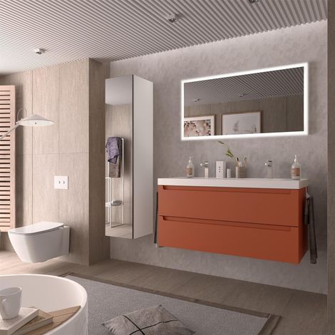 Armoire murale MONTERREY 1200 2 tiroirs métalliques avec amortissement TERRACOTA 1197 x 540 x 450 mm (1/5)