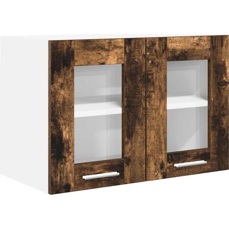 Mueble colgante con puerta Roble ahumado 60 x 31 x 40 cm vidaXL