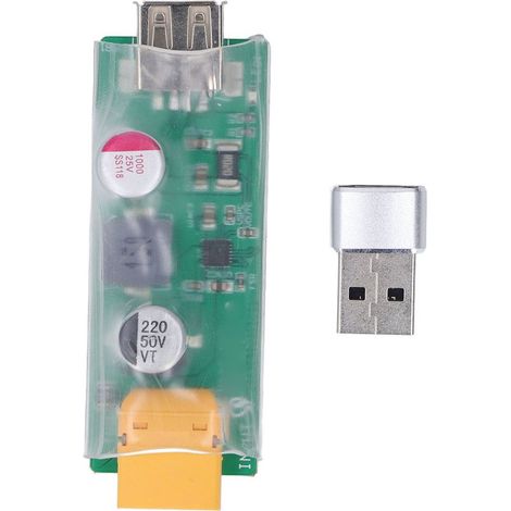 Convertidor de carga XT60 a USB, módulo de conversión de cargador de baterías de litio 3S 6S con adaptador (1/5)