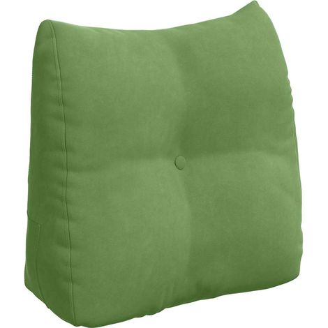 Coussin de Dos Vert clair 45 x 24 x 50 cm Velours (1/5)