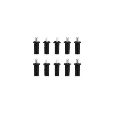 Lot de 10 Goupilles de Réparation pour Portes d'Armoires, Amortisseurs à Ressort Connecteurs Fixation Meubles en Plastique et Métal pour Volets Portes et Fenêtres (1/5)