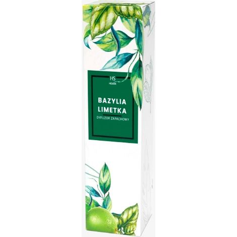 Bastoncini profumati Hiskin, basilico e lime, 100 ml