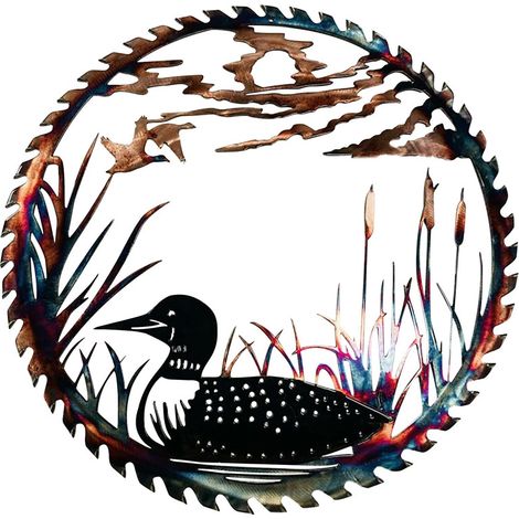 Décoration murale en métal 3D motif canard colvert, sculpture animale pour maison et jardin