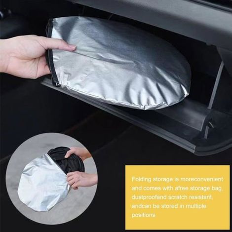 Pare Soleil Voiture,Pare Brise Voiture Avant Intérieur,Pare Brise Soleil,pour SUV Camion,Pliable Isolation Thermique (1/5)