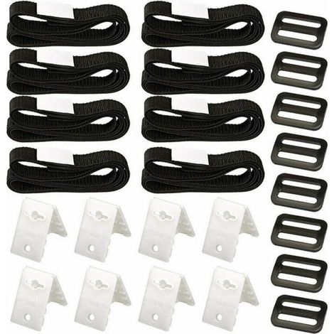 Kit de Fixation pour bâche Solaire de Piscine, kit de Sangles de Couverture Solaire (1/5)