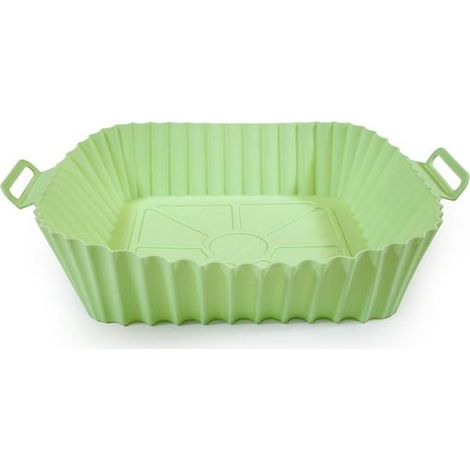 Cesta de silicona para freidora de aire Muitomas silicone air fryer basket antiadherente asas integradas (1/5)