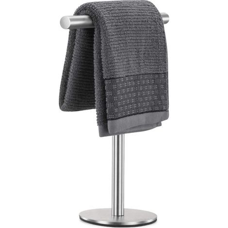 Freestanding T-shaped towel rack, brushed SUS304 stainless steel, for bathroom and kitchen (1/4)