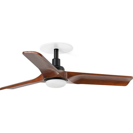 HEYWOOD RECESSED LED S Ventilator schwarz/Nussbaum 10W SWT
