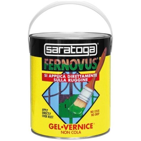 SARATOGA - FERNOVUS SMALTO ANTIRUGGINE 2,5 LT GRAFITE FERRO ANTICO METALLIZZATO 88607092 (1/5)