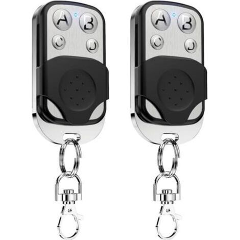 Telecomando universale per cancelli, codice fisso 433,92 MHz, wireless, scorrevole, a 4 pulsanti, copia per porta del garage e auto. (1/5)