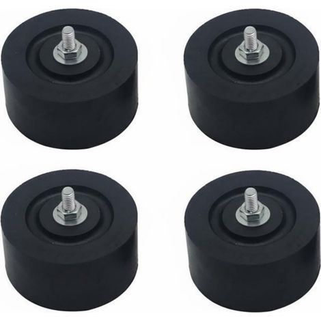 Amortisseur Antivibration Patin Caoutchouc Tampon Résistant Absorbeur de Chocs Réduction Bruit Convient à l'Extérieur Installation d'Unité de Climatisation Résidentielle , Kt-85 Haut Rond (1/4)
