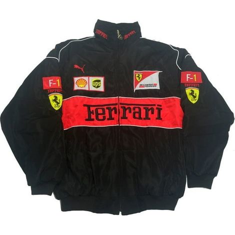 Combinaison de course F1 style tendance, veste matelassée en coton brodée intégralement A159, tenue personnalisée pour pilote, modèle A169-ZJKDGJKJ