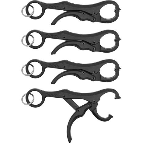 Pince à Poisson de pêche Lot de 4, Outil de préhension des lèvres, Pince de Rechange Anti-Perforation pour étiquette de sélection des Poissons Accessoires pour système de (1/5)