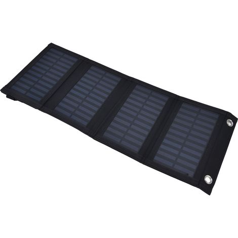 Chargeur solaire 20 W 2 A 5 V à haut taux de conversion, sac pliable 4 pouces avec sortie USB, chargeur solaire étanche pour téléphone portable (1/5)