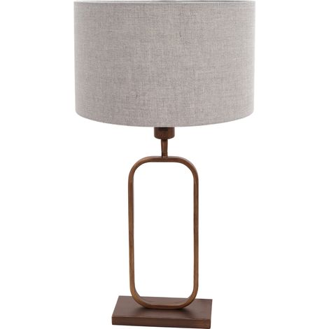 Steinhauer - tischlampe - Stang - bronze - leinen metall -