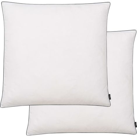 Kissen 2 Stk. Daunen-/Federfüllung Leicht 80x80 cm Weiß CFW718870 (1/3)