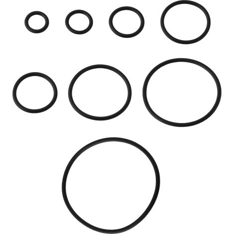 Packung mit 180 Gummi-O-Ringen, 7,6 mm bis 37,5 mm Durchmesser und 1,8 mm Dicke, kompatibel mit ORFS-Hydraulikverschraubungen (1/5)
