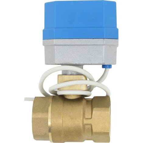 1 Vanne 2 voies motorisée, 220V, Robinet à boisseau sphérique, 1/2-2 pouce, Chauffage (1/3)