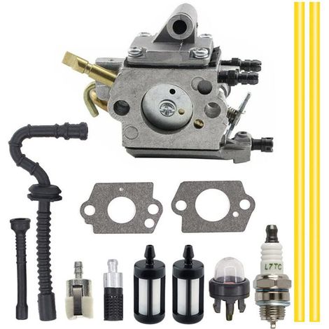 Vergaser für Zama C1Q-S258, Vergaser für Stihl MS192, MS192T und MS192TC Kettensägen, Zündkerze, Kraftstoffleitung, Ölleitung