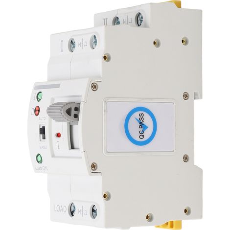 Interruttore di trasferimento automatico 2P 63A, interruttore di commutazione del generatore, livello PC, interruttore di conversione poco frequente per sistema CA 50-60Hz (220VAC)