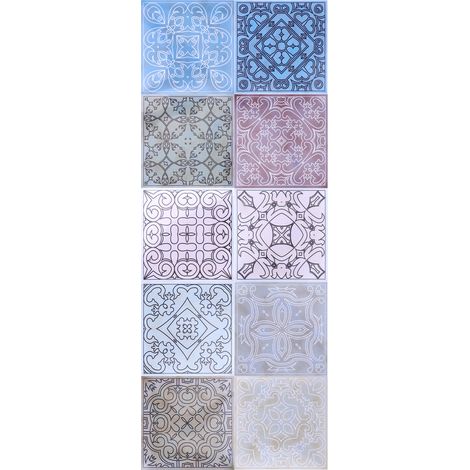 Lot de 10 autocollants muraux pour carrelage, imperméables et résistants à l'huile, auto-adhésifs, pour la décoration de la cuisine. (1/5)