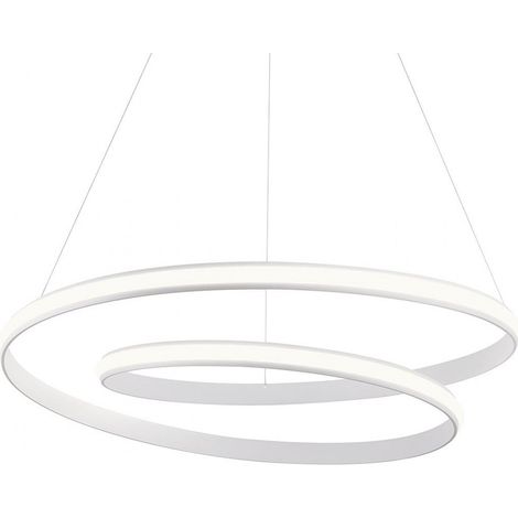 Lampadario moderno redo group torsion 01 4363 led alluminio dimmerabile