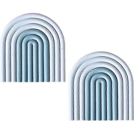 Silikon-Getränkeuntersetzer-Set, widerstandsfähige Untersetzer für Tische aus Holz und Granit-Blue (1/3)