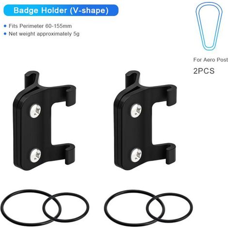 2 pièces support plaque immatriculation vélo, fixation carte course, tige dégagement V-Holder pour vélos urbains et VTT