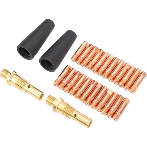 Kit de soudage MIG 28 pièces : buses de soudage à fil fourré sans gaz de 0,035 pouce, diffuseurs de gaz pour Magnum 100 L (1/5)