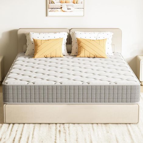 Materasso 140x200 cm - Altezza 22 cm, DEWINNER 7 Zone Ergonomiche Media Rigidità, Doppia Faccia, Traspirante e Ipoallergenico, Antiacaro, Sollievo Pressione (1/5)