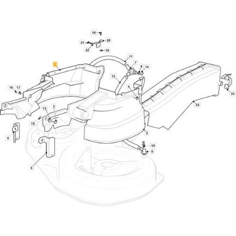 CARTER PROTEZIONE CINGHIA DX 92 (MOA) ORIGINALE STIGA - 325060193/0