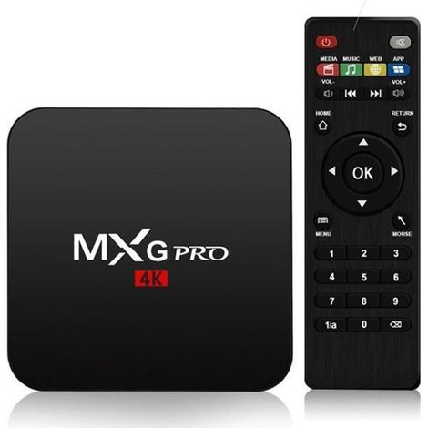 TV Box Amlogic S905X Quad Core 4K Reseau HD STB Android 9.0TV BOX Android TV Box 1 + 8G-video box multimedia-A10 (1/4)