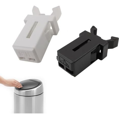 Lot de 10 fermoirs de couvercle de poubelle compatibles, clip de rechange pour couvercle de poubelle de 3 litres à 50 litres, loquet flexible pour poubelle de cuisine, boîtes de rangement, étuis à (1/5)