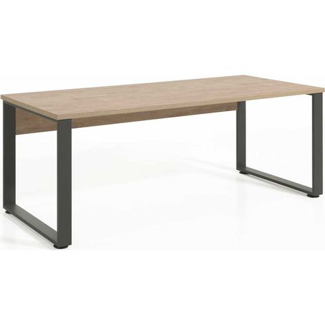 Bureau droit contemporain chêne doré Balto