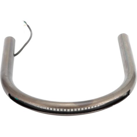 Porte-bagages arrière pour cadres tubulaires Cafe Racer, style de selle brat, avec feux de freinage et clignotants à LED porte-bagages arrière universel avec feux de freinage et clignotants (175 mm). (1/5)