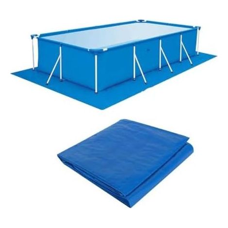 Tapis de Sol pour Piscine Encadrée, Bache de Sol pour Piscines Gonflables Pliable, Protecteur de Sol pour Pataugeoires (250 340 cm/98.43 133.86 in) (1/5)