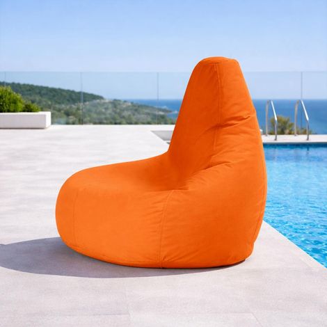 Pouf poire extérieur orange ARTA (1/4)