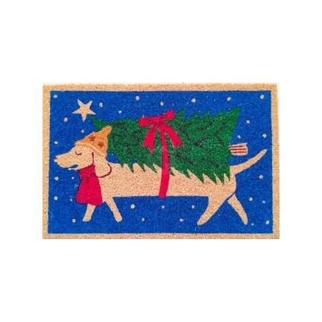 Zerbino 59 x 39 cm con cane PERAGA CHRISTMAS