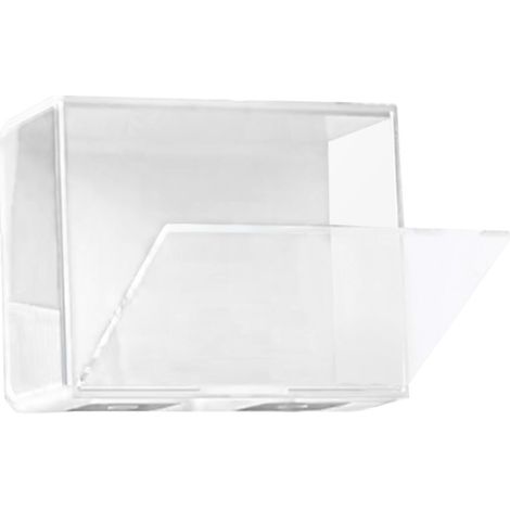 Vitrine de présentation pour poupée ABS transparente empilable, boîte d'exposition claire pour figurines miniatures de collection, support de rangement blanc grand format (1/5)