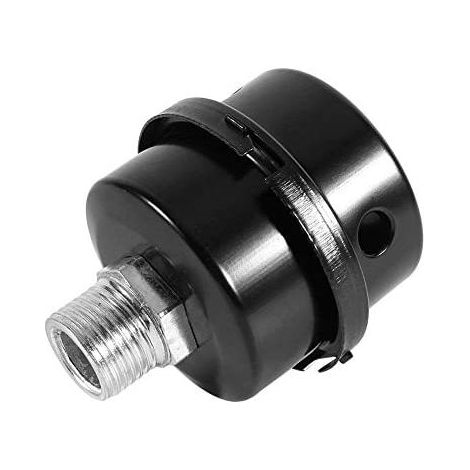Filtre Silencieux pour Compresseur d'Air,Silencieux filetés Filtres à air Silencieux pour connecteurs de compresseur sans huile(1/2" Filetage 20mm) (1/5)